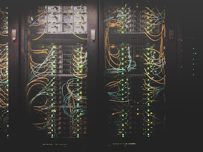 Server racks in a data center